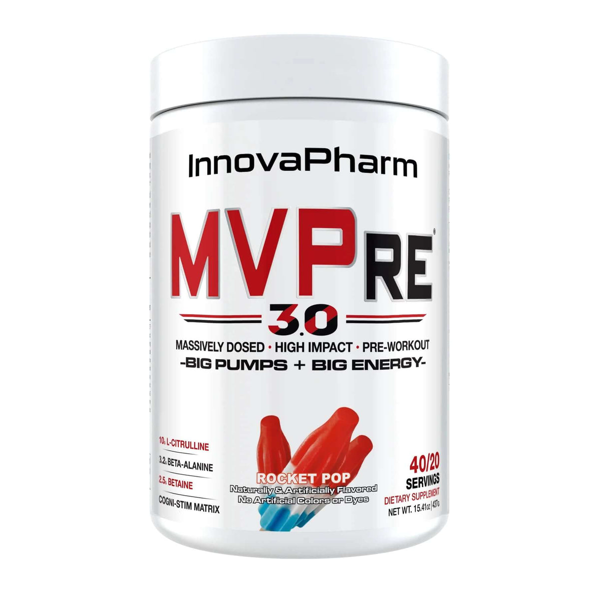 InnovaPharm MVPRE 3.0 Size: 20 Svgs Flavour: Rocket Pop