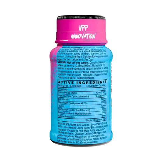 Naughty Boy Menace Shots Size: 12 x 60ml Flavour: Candy Bubblegum