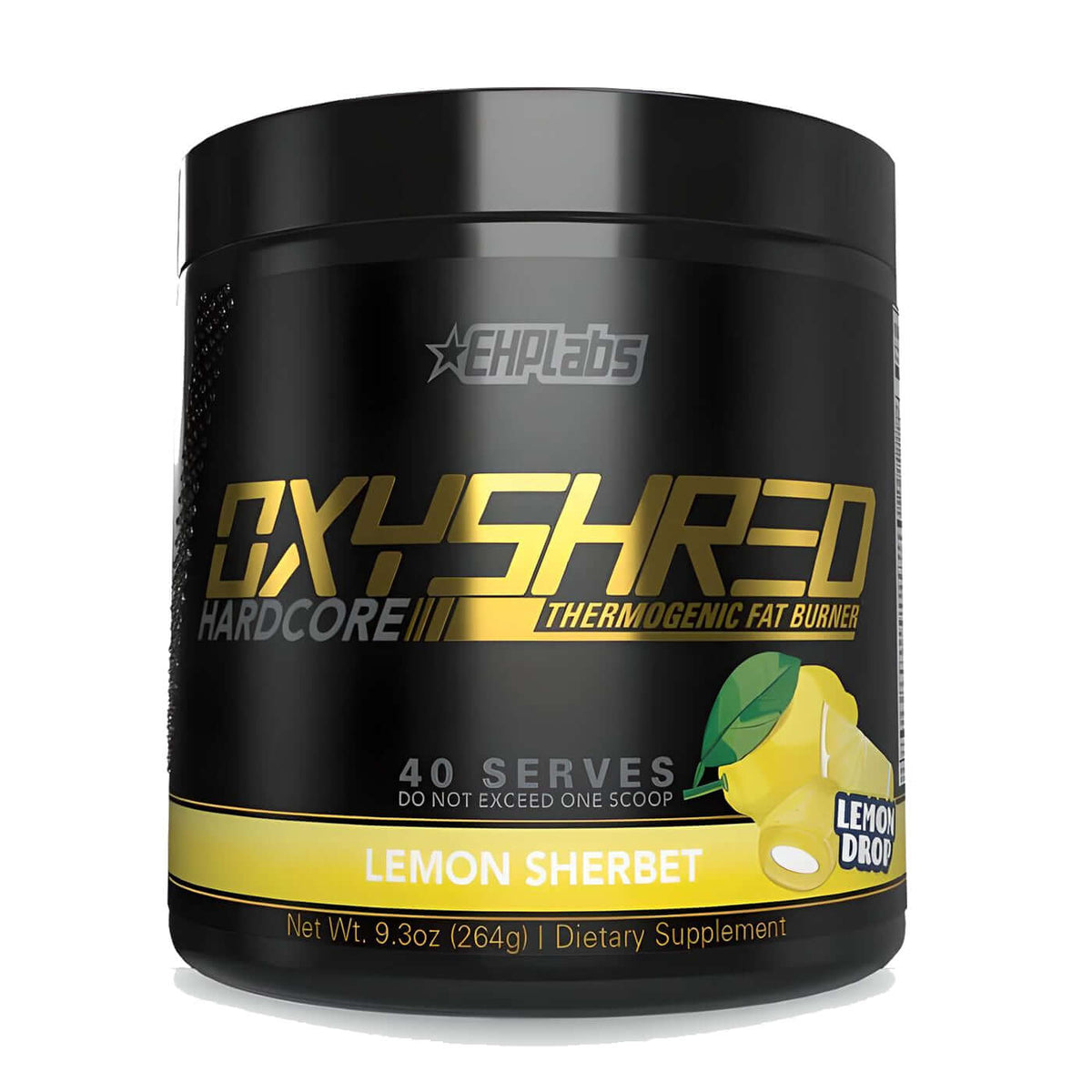 EHP Labs OxyShred Hardcore Size: 40 Svgs Flavour: Lemon Sherbert