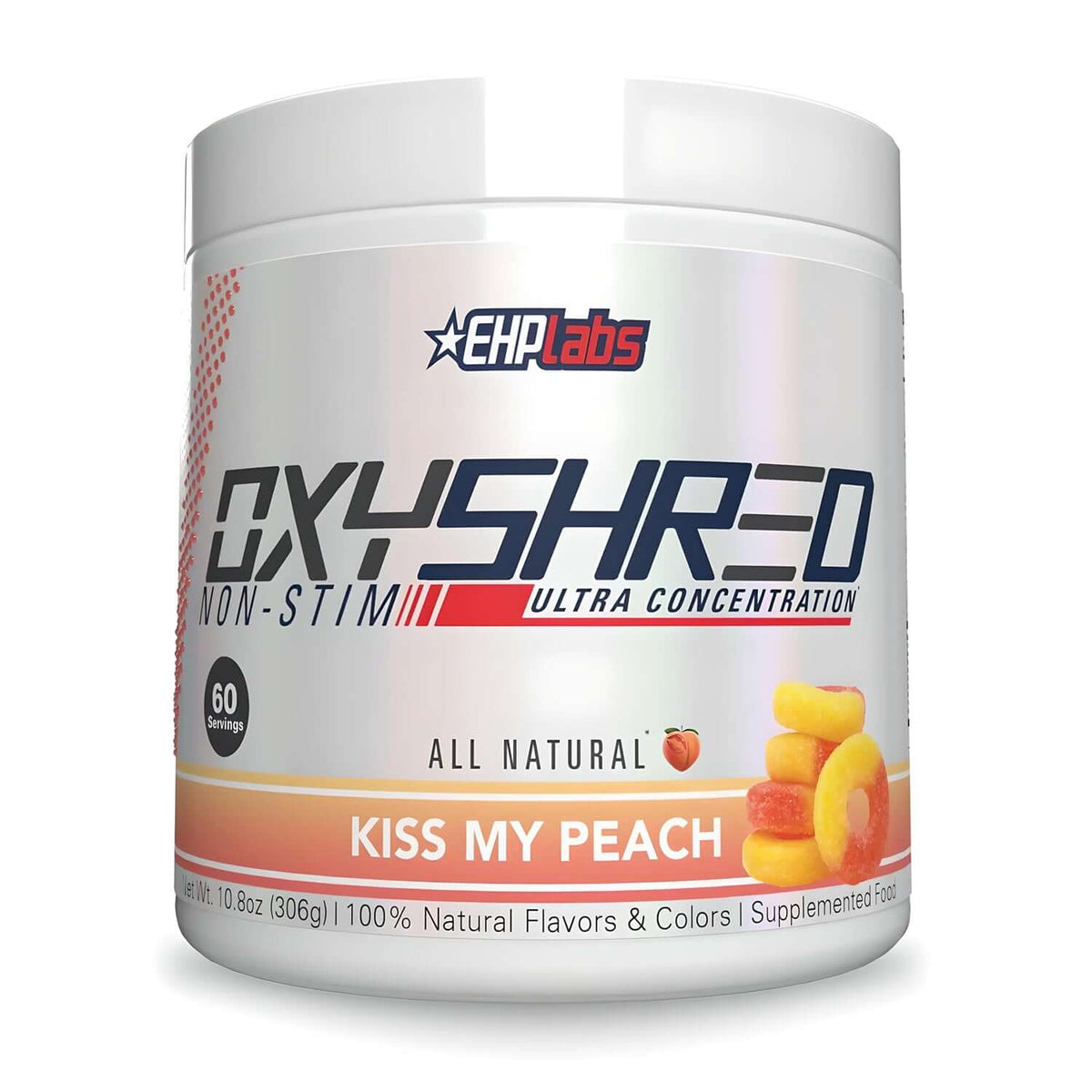 EHP Labs OxyShred Non Stim Size: 60 Svgs Flavour: Peach
