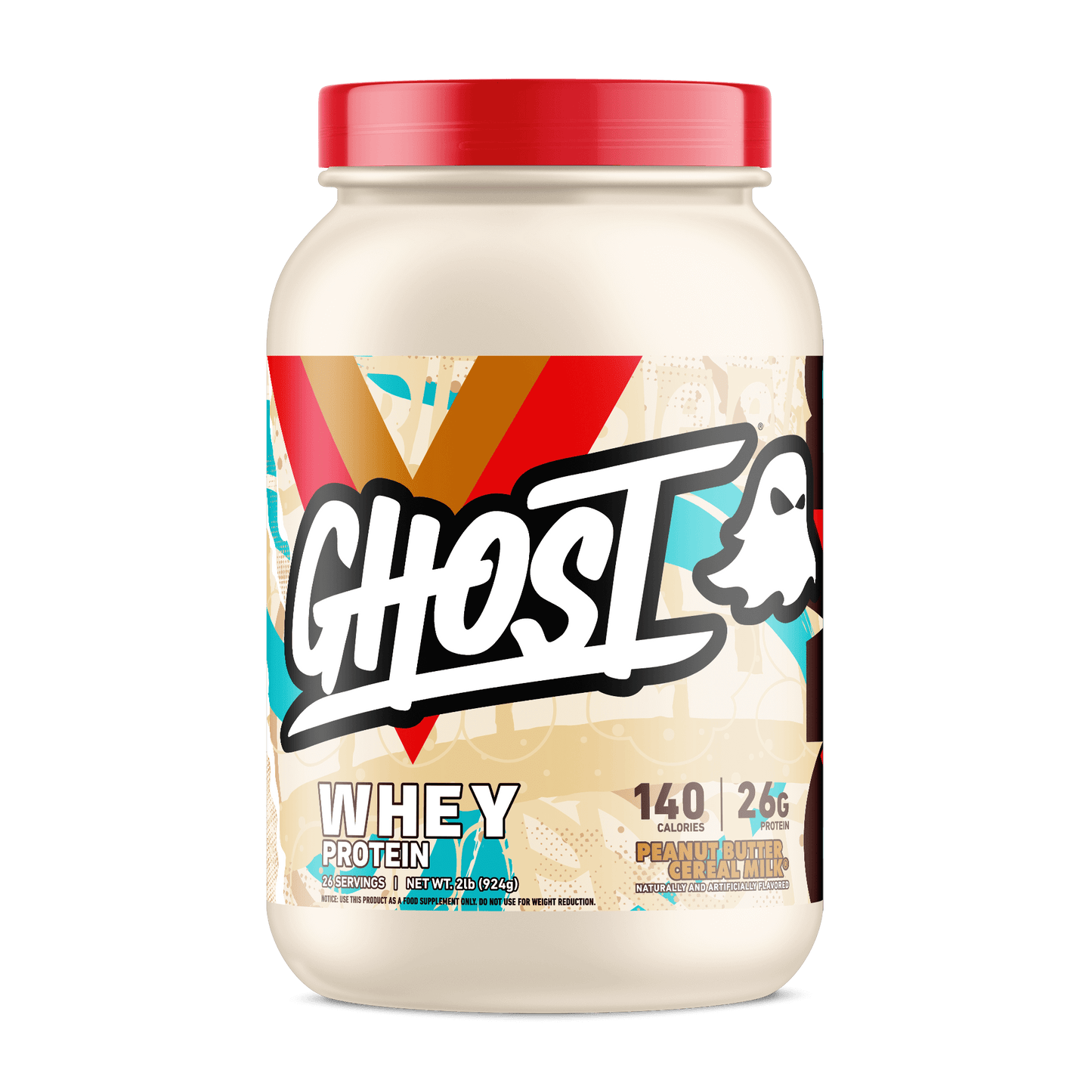 Ghost Whey Protein Size: 907g Flavour: Peanut Butter Cereal Milk