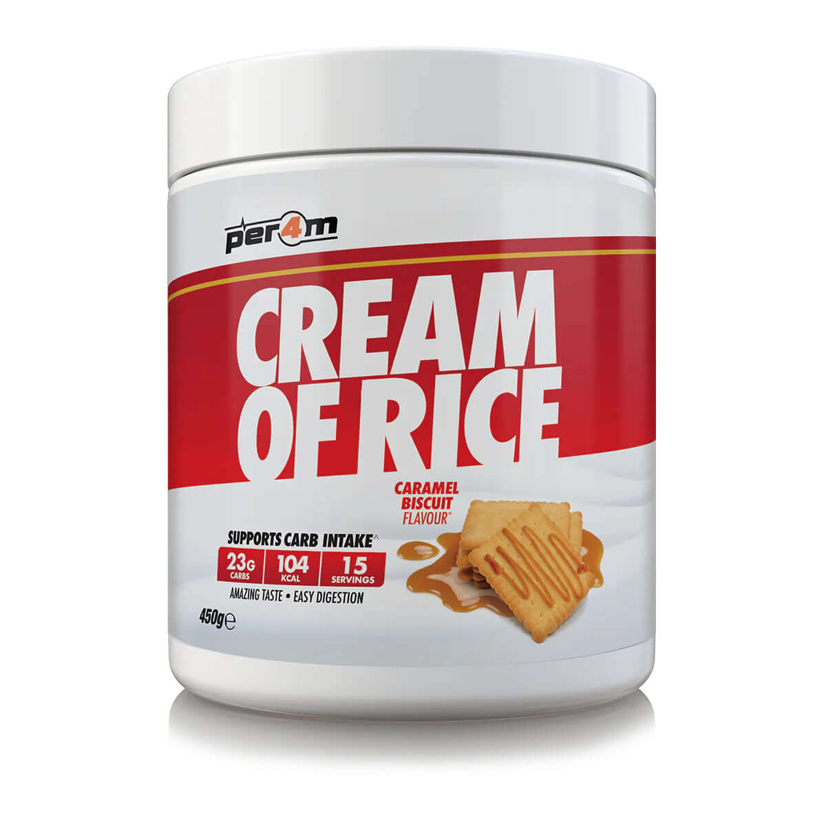 Per4m Cream Of Rice Size: 450g Flavour: Caramel Biscuit