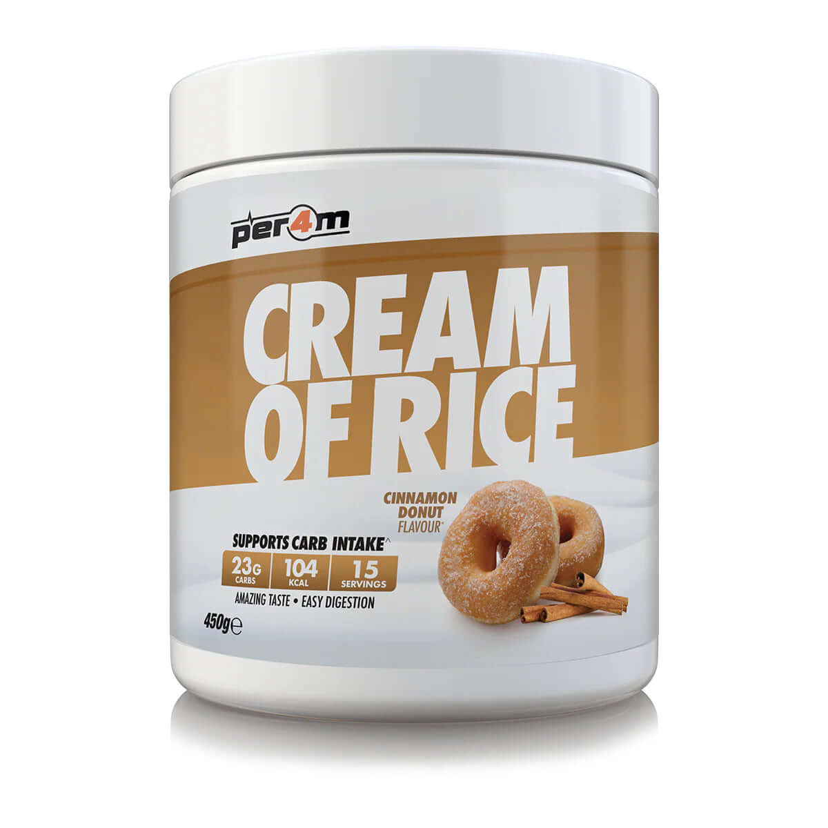 Per4m Cream Of Rice Size: 450g Flavour: Cinnamon Donut