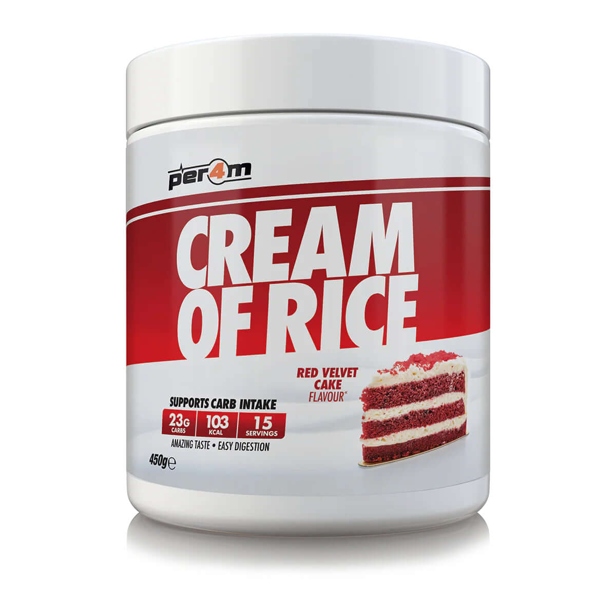 Per4m Cream Of Rice Size: 450g Flavour: Red Velvet Cake