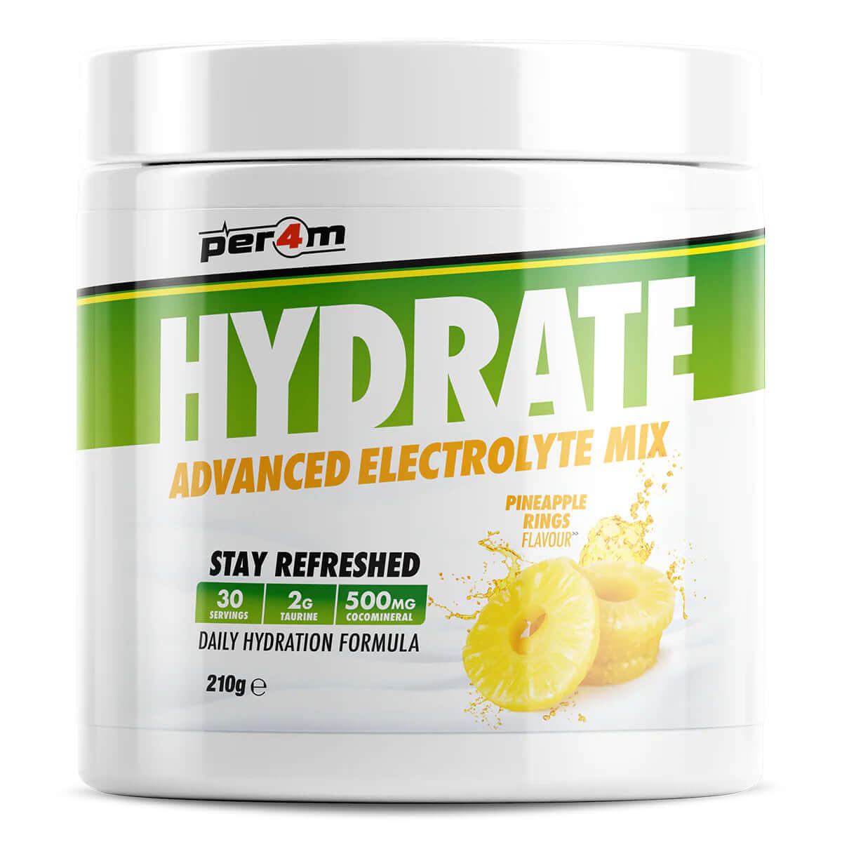 Per4m Hydrate Size: 210g Flavour: Pineapple Rings