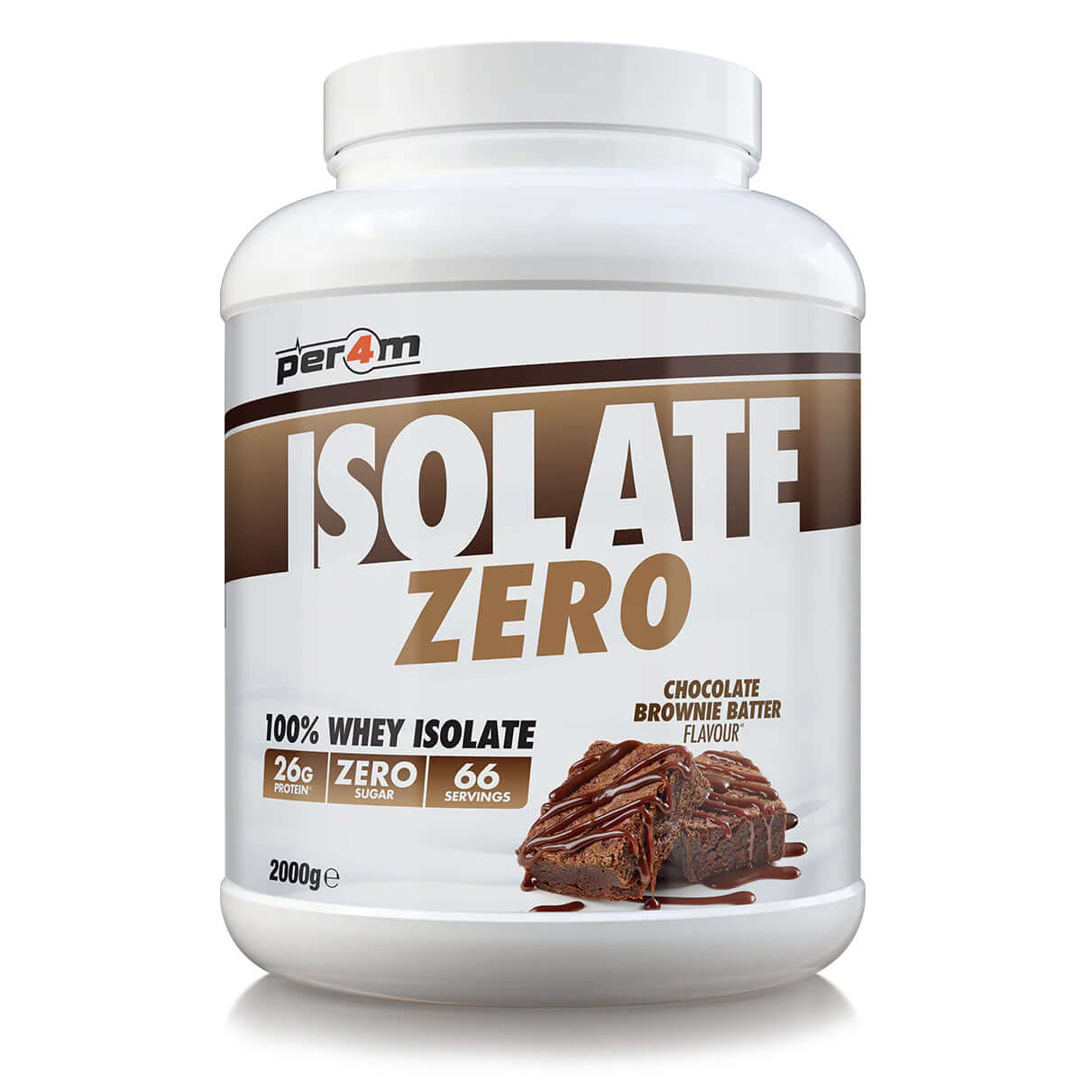Per4m Isolate Zero Size: 2kg Flavour: Chocolate Brownie Batter