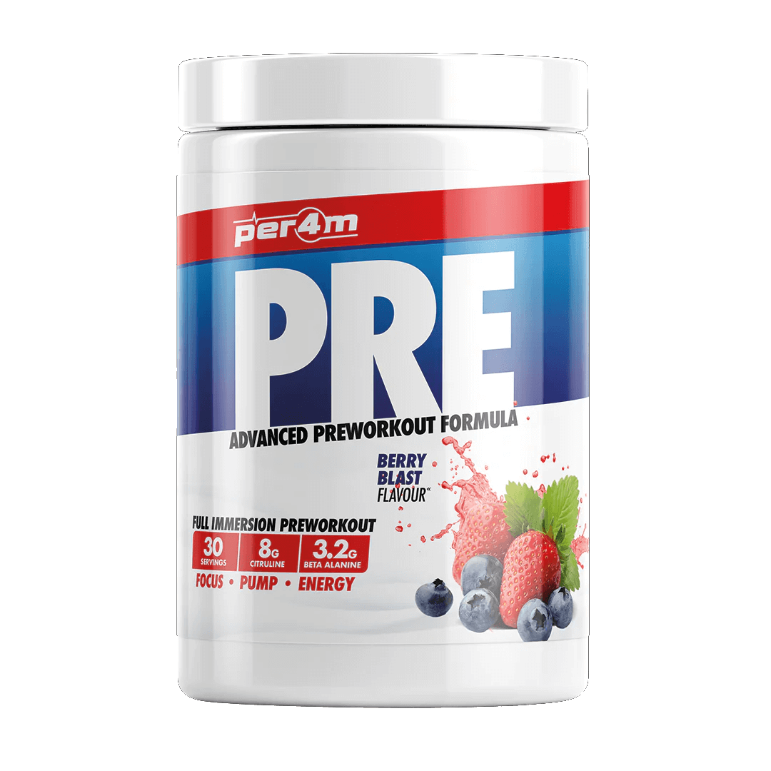 Per4m Pre Workout Size: 570g Flavour: Berry Blast