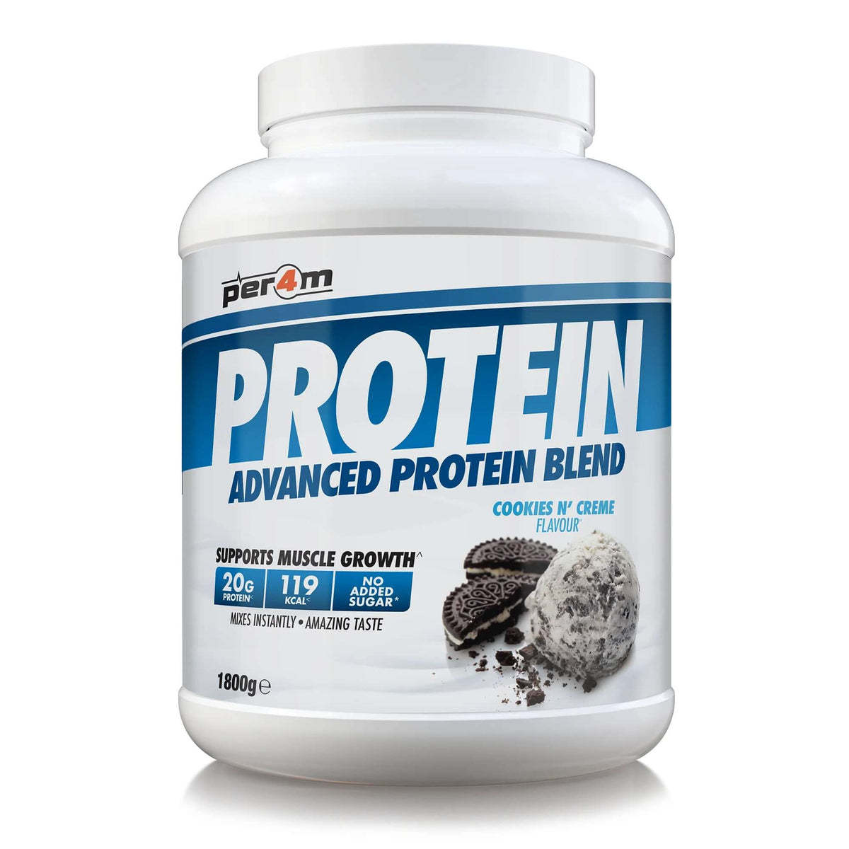 Per4m Advanced Protein Blend Size: 1.8kg Flavour: Cookies & Cream