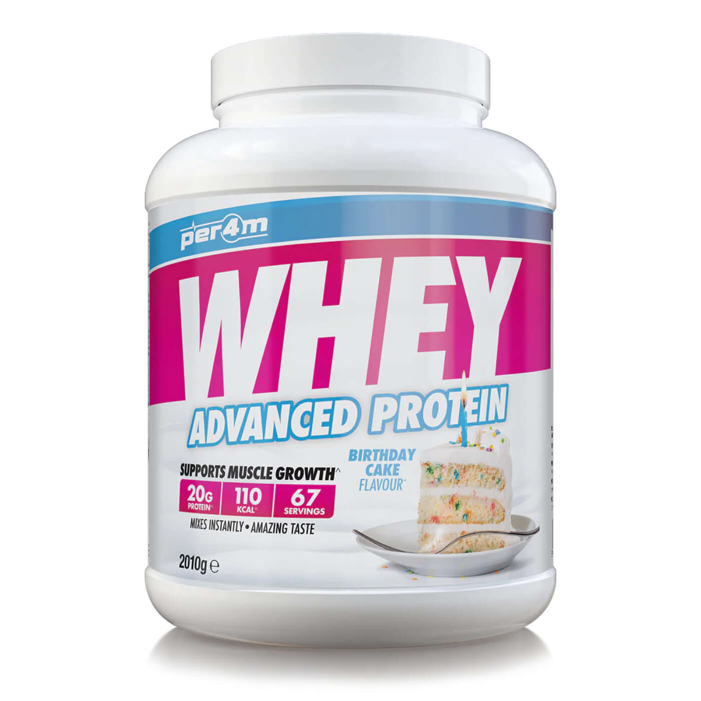 Per4m Whey Protein Size: 2.01kg Flavour: Birthday Cake