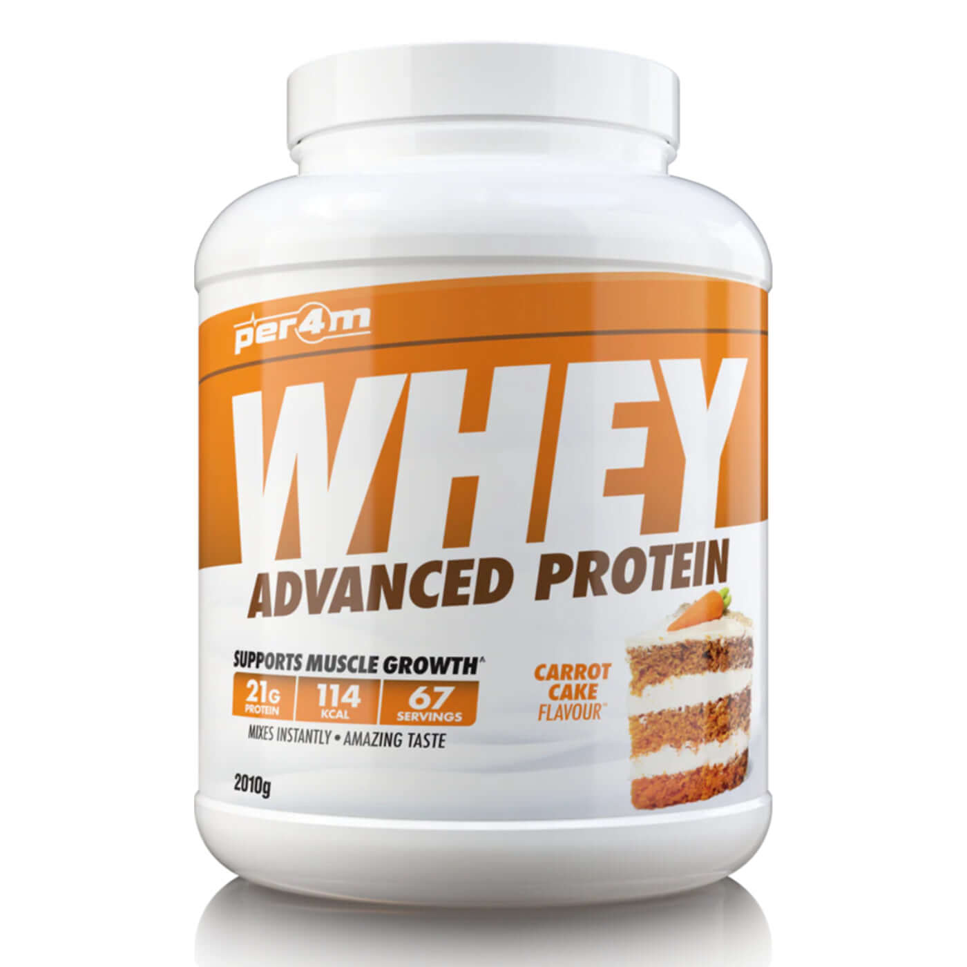 Per4m Whey Protein Size: 2.01kg Flavour: Carrot Cake