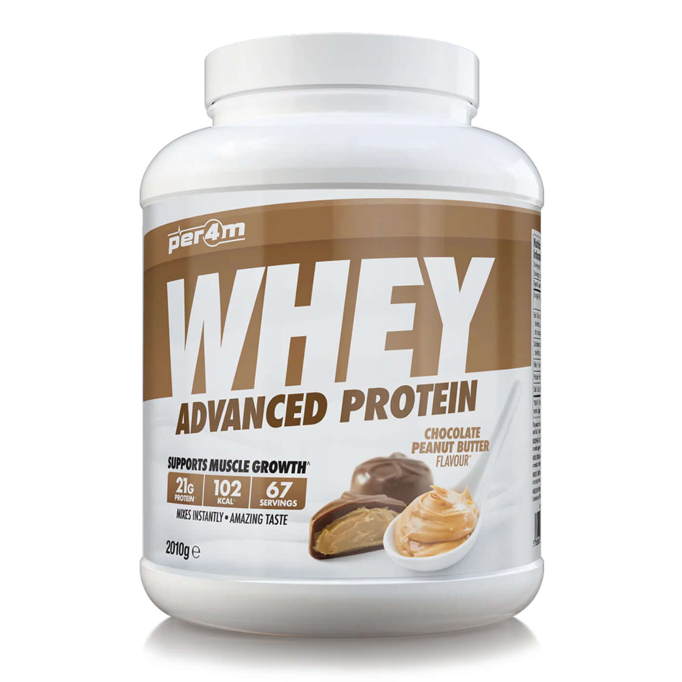 Per4m Whey Protein Size: 2.01kg Flavour: Chocolate Peanut Butter