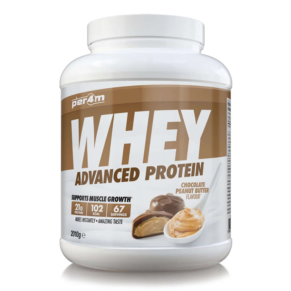Per4m Whey Protein Size: 2.01kg Flavour: Chocolate Peanut Butter