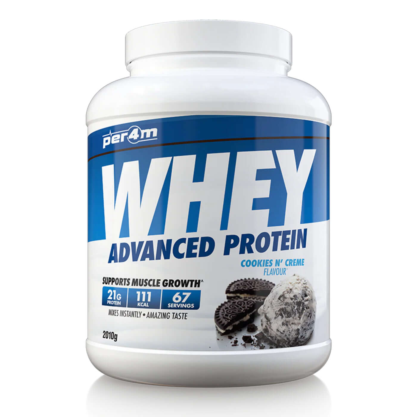 Per4m Whey Protein Size: 2.01kg Flavour: Cookies & Cream