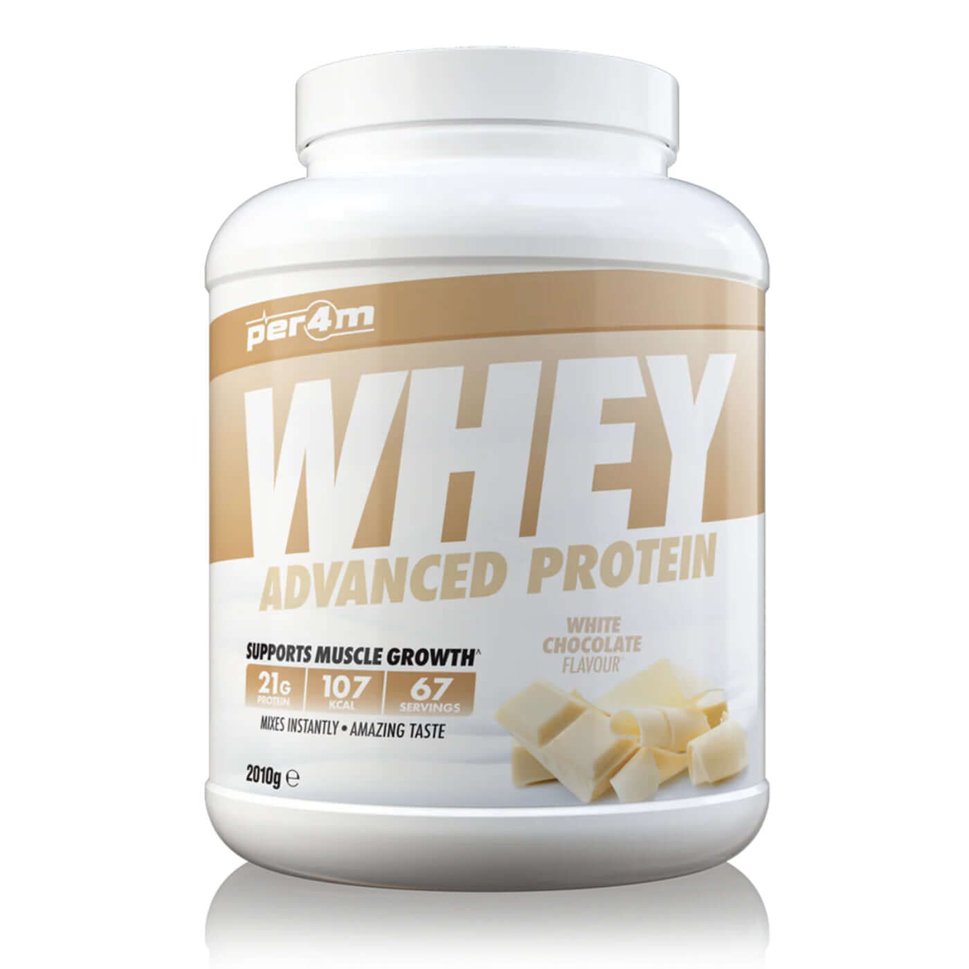 Per4m Whey Protein Size: 2.01kg Flavour: White Chocolate