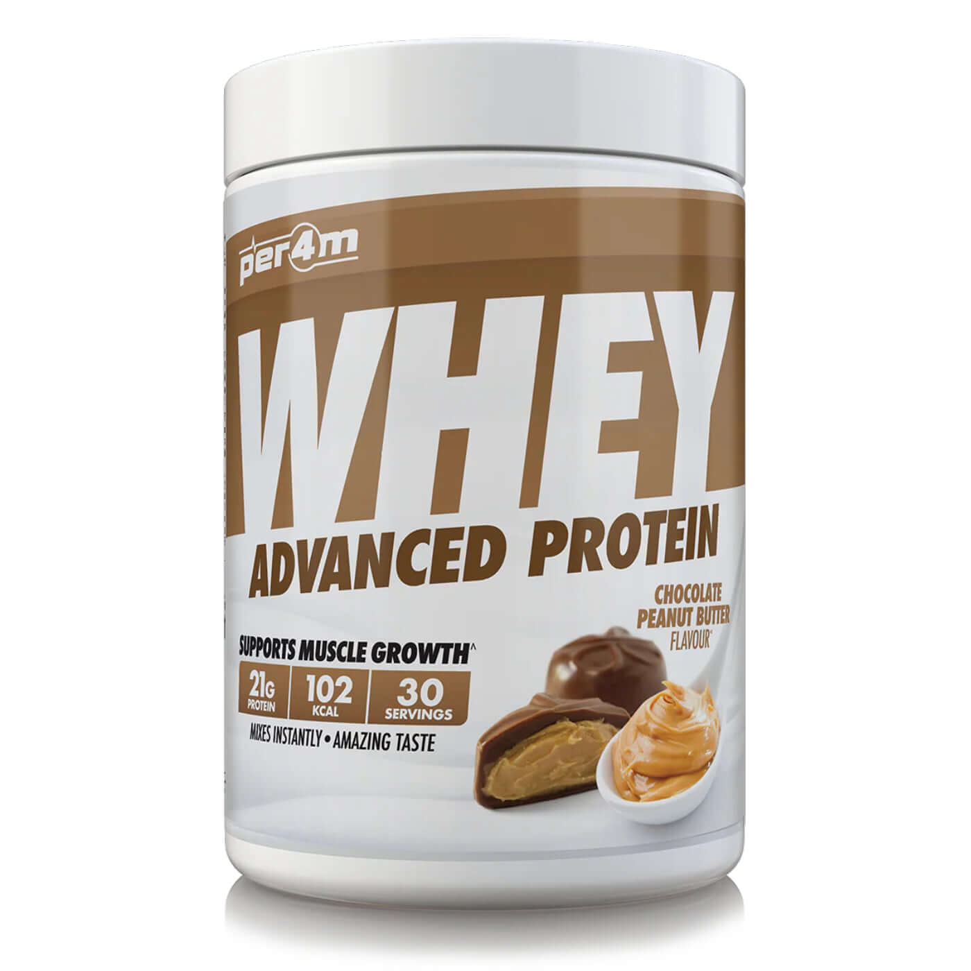 Per4m Whey Protein Size: 900g Flavour: Chocolate Peanut Butter
