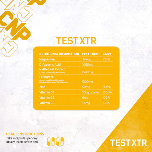 CNP Pro Test XTR Nutrition Facts