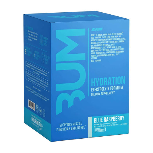 Raw Nutrition CBUM Hydration Size: 20 Svgs Flavour: Blue Raspberry