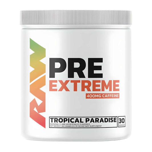 Raw Nutrition Pre Extreme Size: 360g Flavour: Tropical Paradise