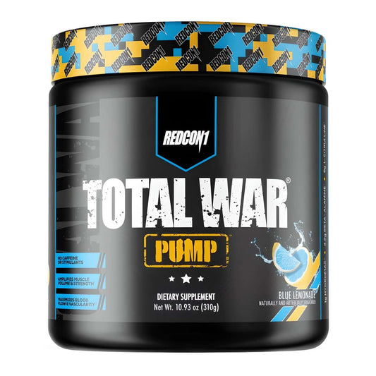 Redcon1 Total War Pump Size: 40/20 Svgs Flavour: Blue Lemonade