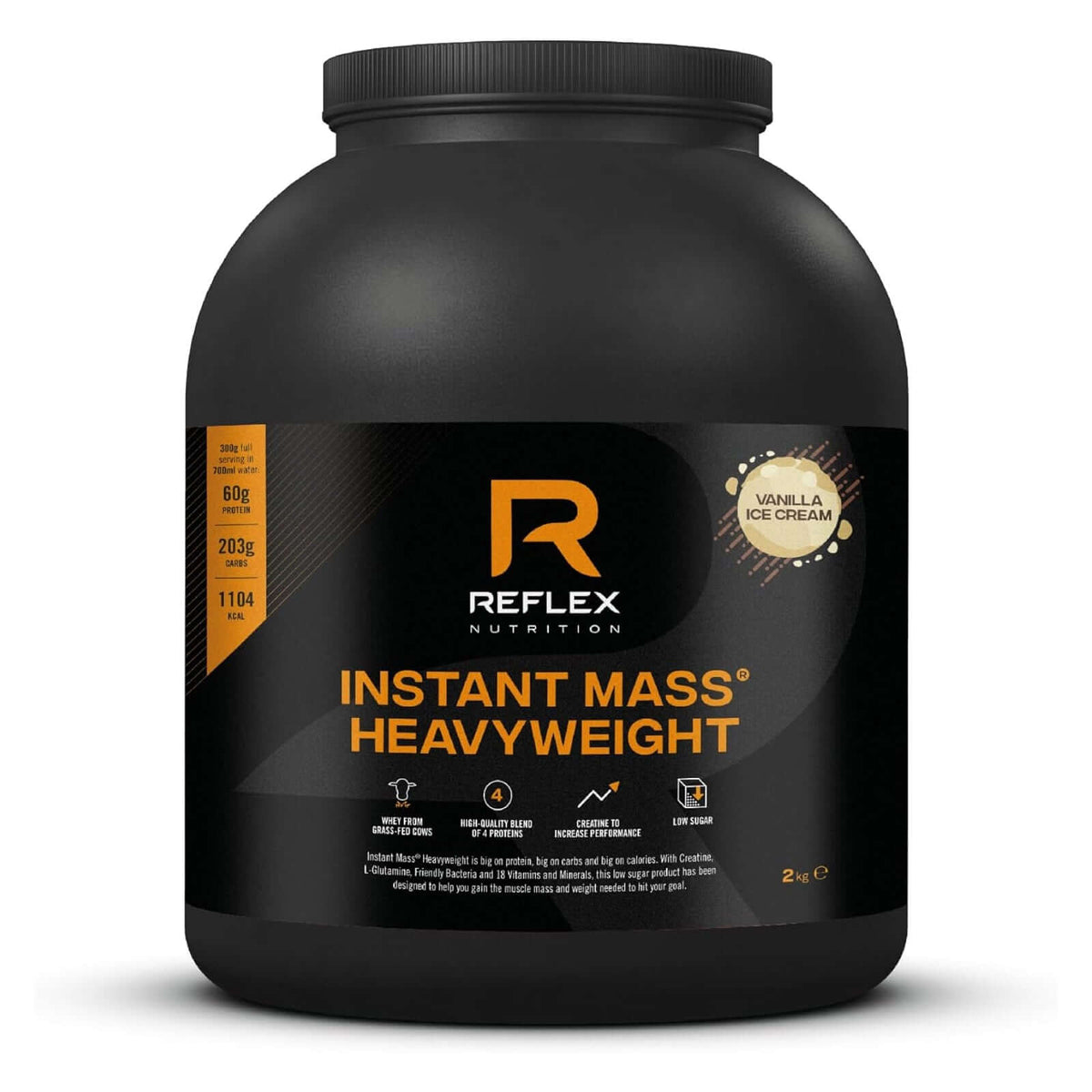 Reflex Instant Mass Size: 2kg Flavour: Vanilla Ice Cream