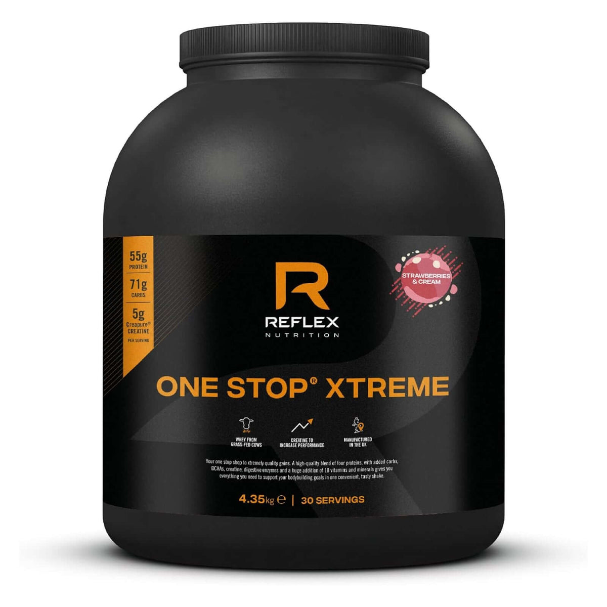 Reflex One Stop Xtreme Size: 4.35kg Flavour: Strawberries & Cream