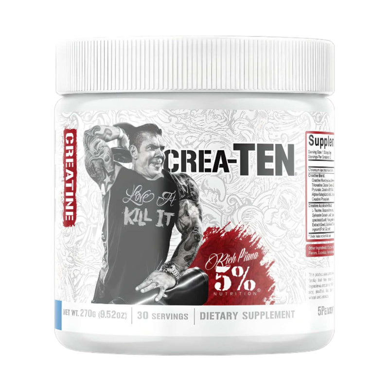 Rich Piana 5% Nutrition Crea Ten Size: 25 Svgs Flavour: Blue Raspberry