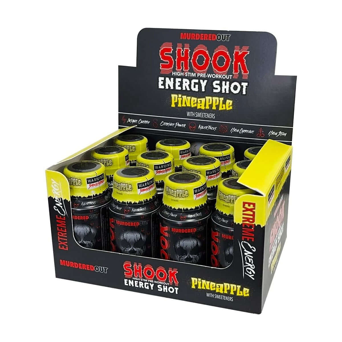 Murdered Out Shook Energy Shot Pineapple