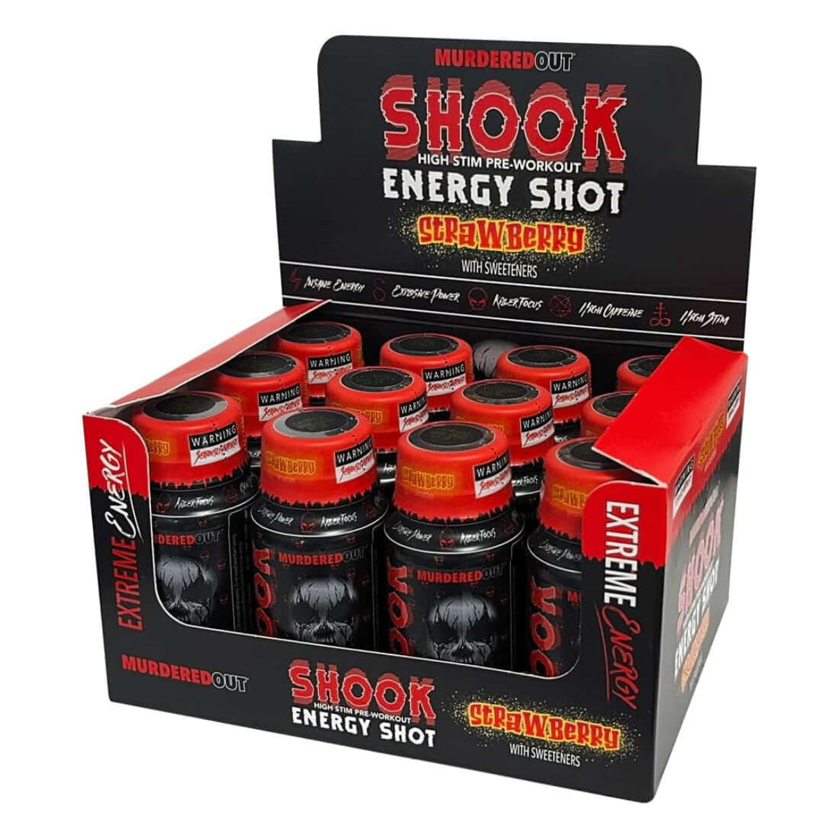 Murdered Out Shook Energy Shot Strawberry