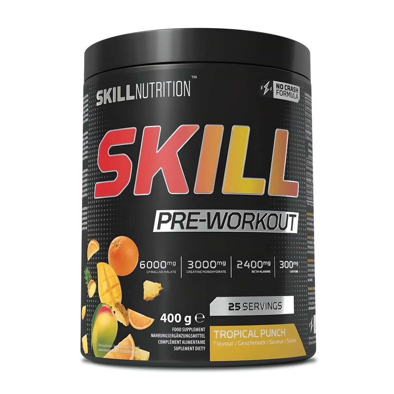 Skill Nutrition Skill Pre Workout Size: 25 Servings Flavour: Tropical Punch