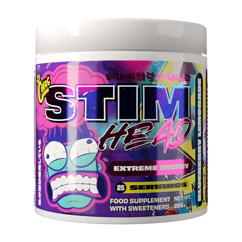 Chaos Crew Stim Head Size: 25 Svgs Flavour: Blueberry Lemonade