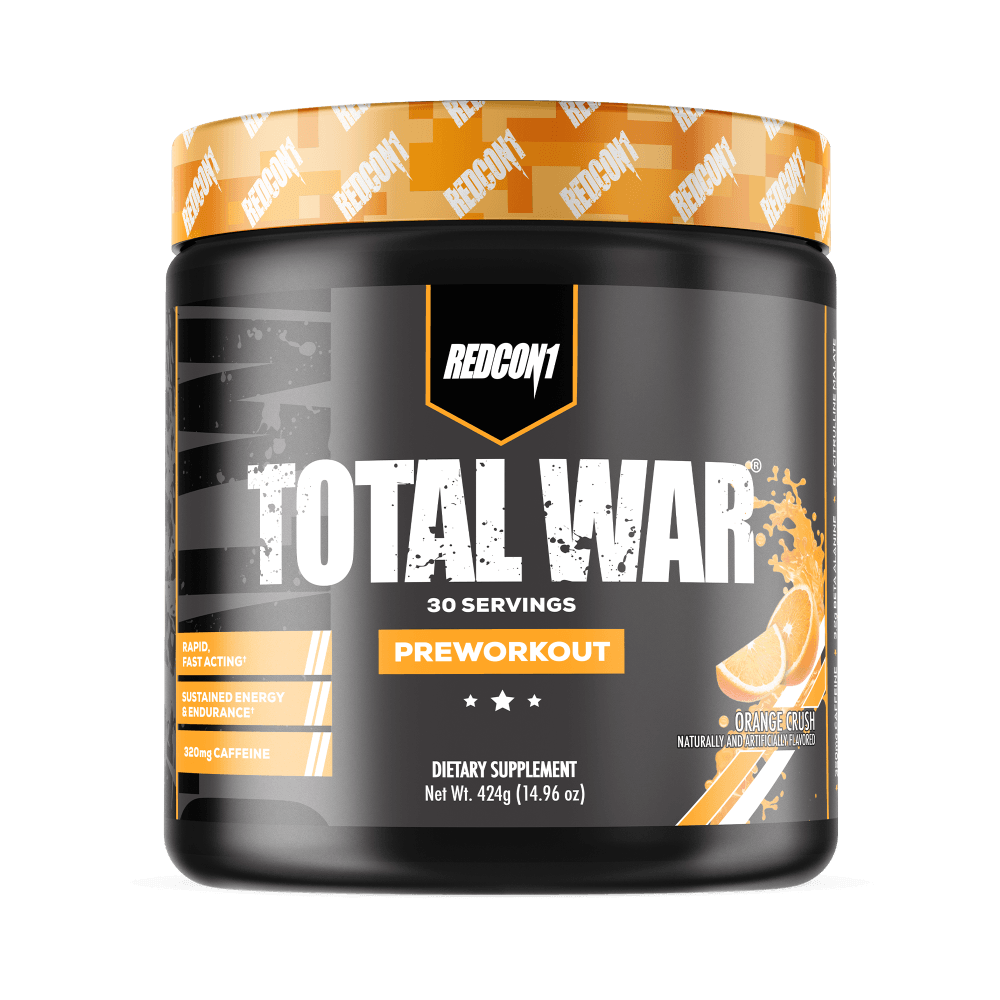 Redcon1 Total War Pre Workout Supplement Size: 30 Svgs Flavour: Orange Crush