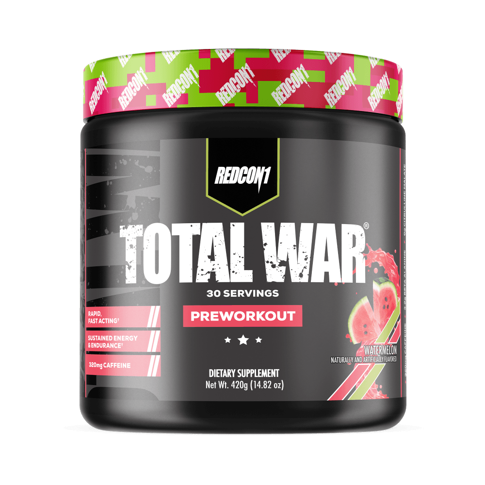 Redcon1 Total War Pre Workout Supplement Size: 30 Svgs Flavour: Watermelon