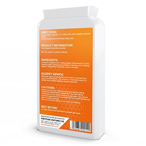 Fortitude Nutrition NAC N-Acetyl-Cysteine