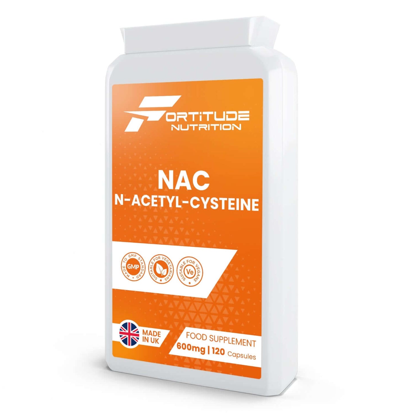 Fortitude Nutrition NAC N-Acetyl-Cysteine Size: 120 Vegan Capsules