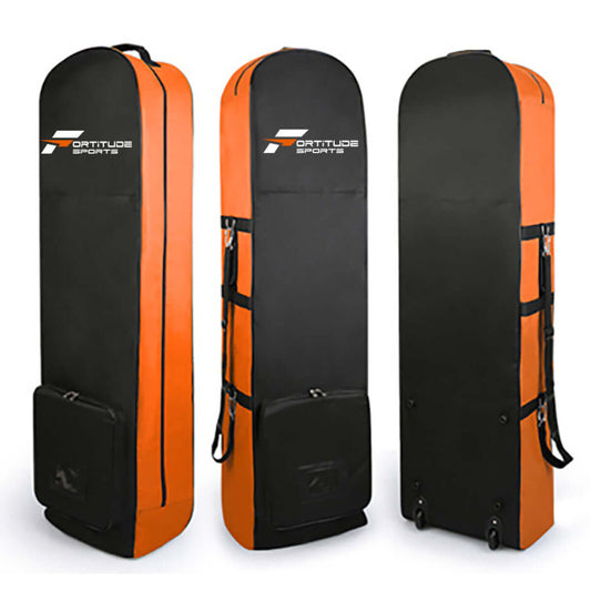 Fortitude Sports Golf Travel Bag Black & Orange