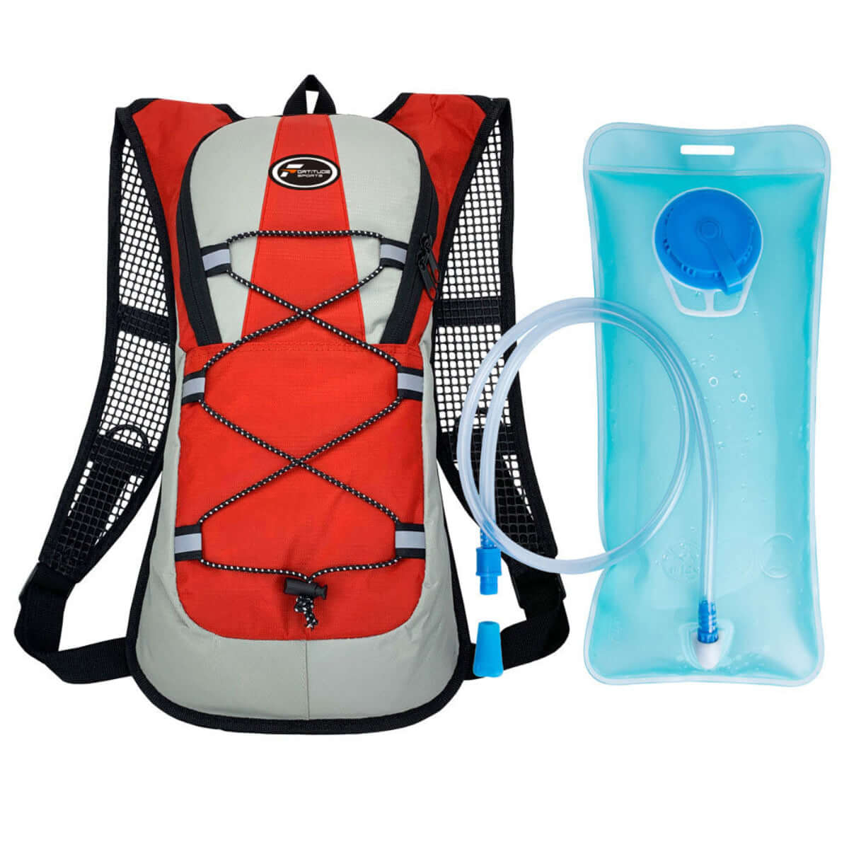 Fortitude Sports Hydration Backpack Red