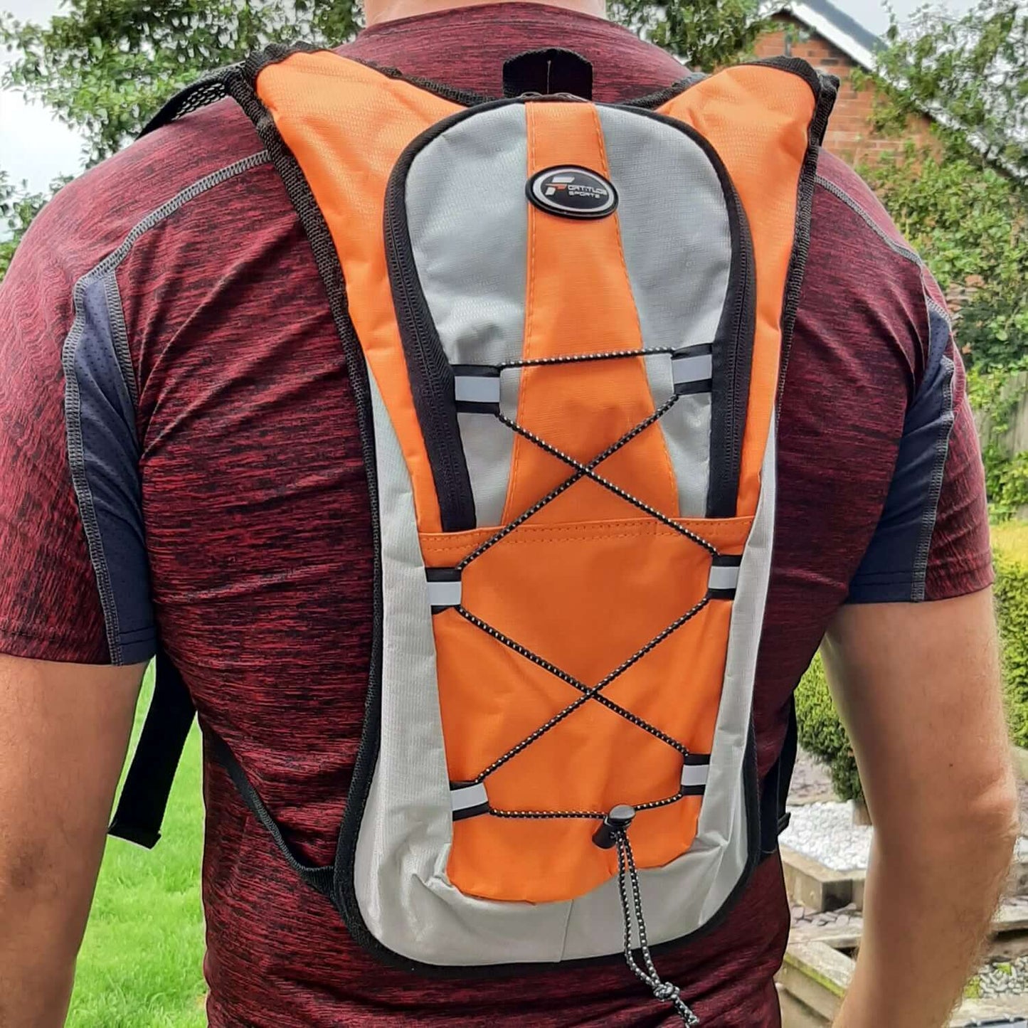 Fortitude Sports Hydration Backpack Being Worn
