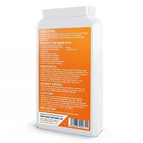 Fortitude Nutrition Biotic Complex Rear Label