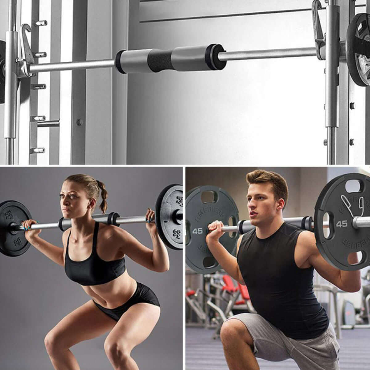 Barbell foam pad in sure for squats and lunges