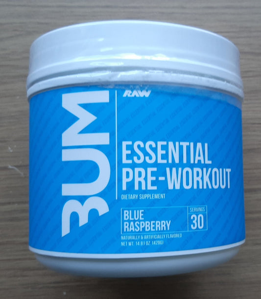 Raw Nutrition Essential PRE Blue Raspberry - Slightly Damaged (See Description)