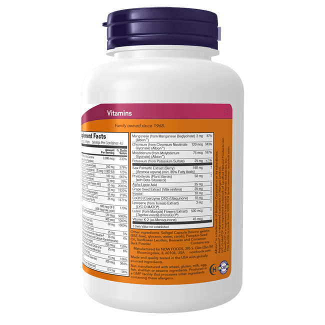 NOW Foods Adam Multi-Vitamin Softgels