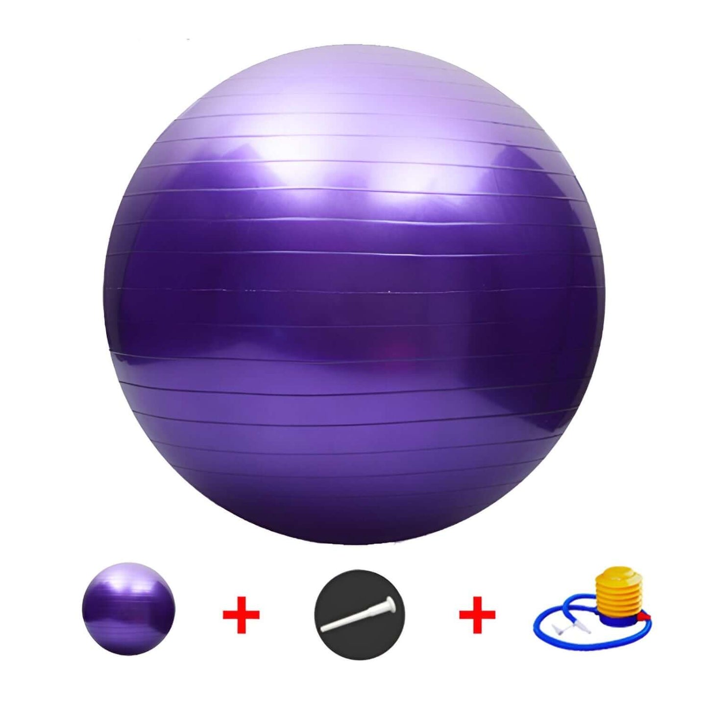 Fortitude Sports Exercise Ball Order Contents - Ball + Stopper + Pump