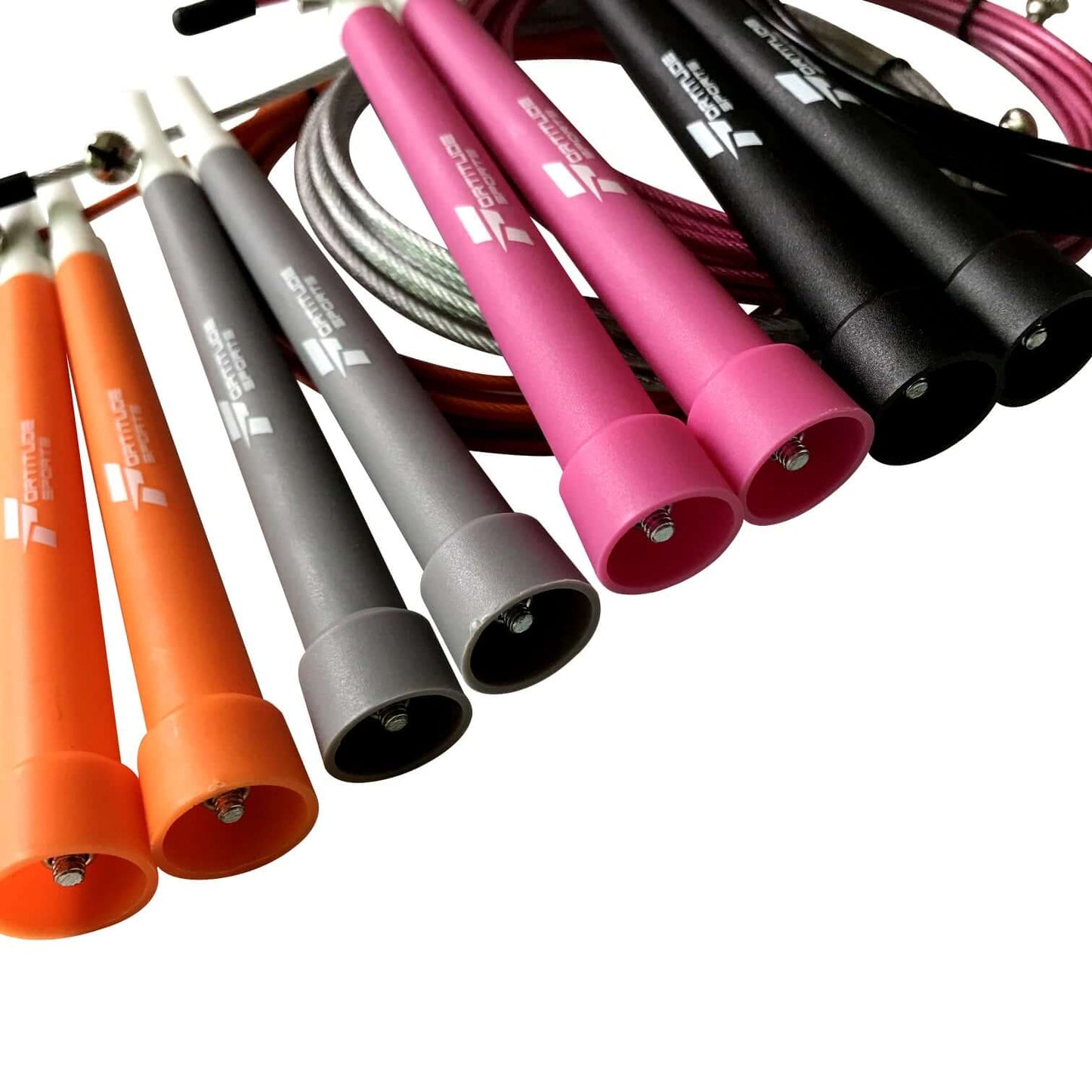 Close up of Fortitude Sports Skipping Ropes for cardio, crossfit, boxing and MMA training