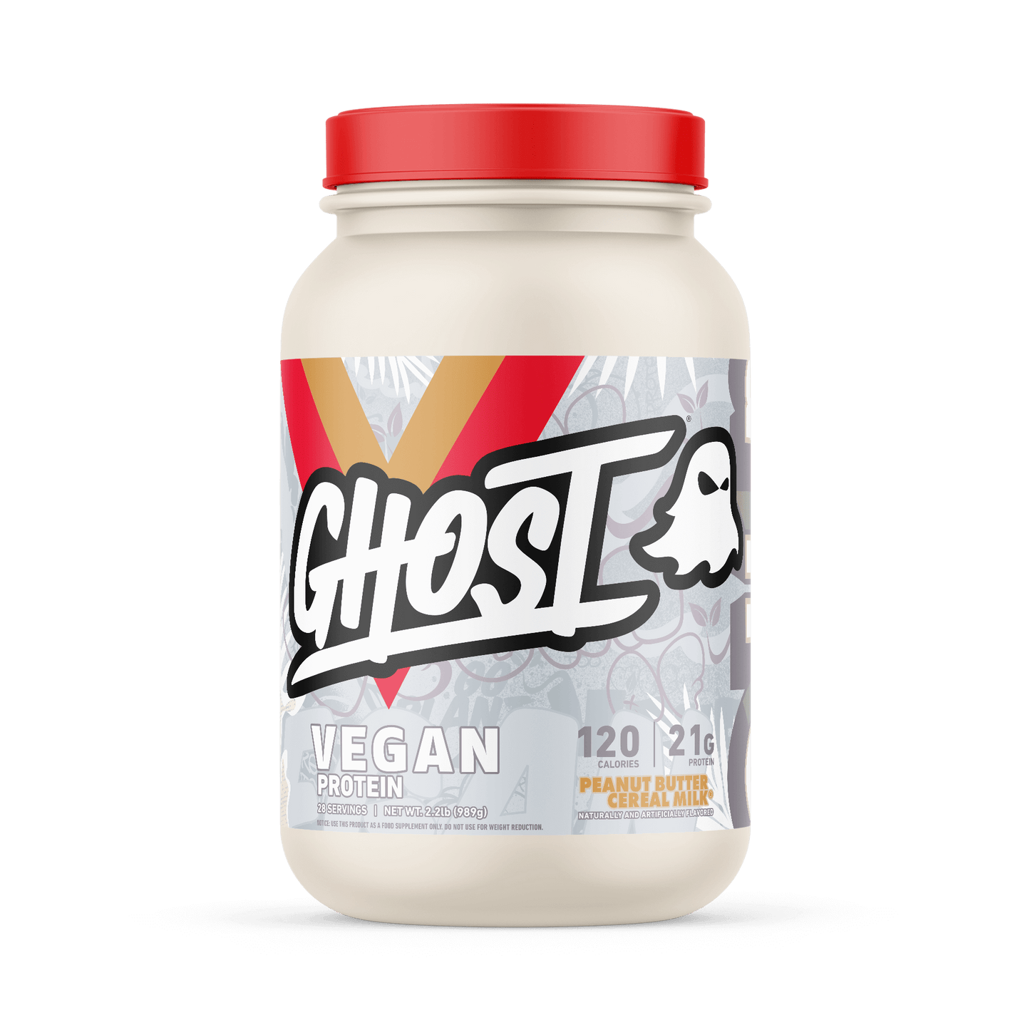 Ghost Vegan Protein Size: 907g Flavour: Peanut Butter Cereal Milk