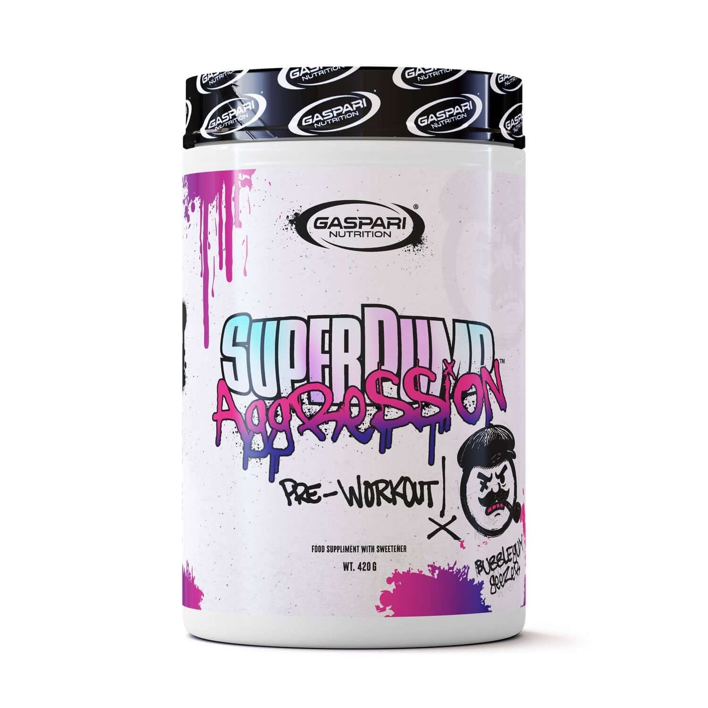 Gaspari Superpump Aggression Size: 450g Flavour: Bubblegum Geezer