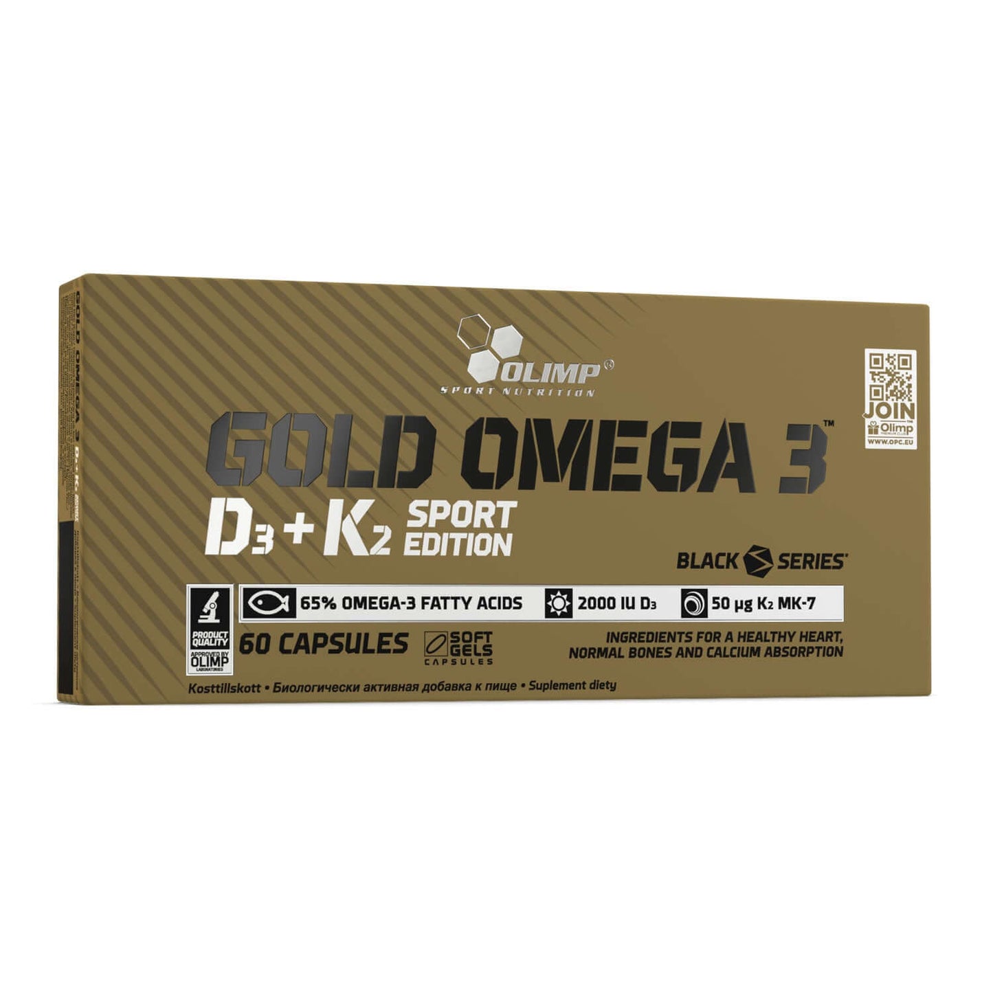 Olimp Gold Omega 3 D3 + K2 Sport 60 Capsules