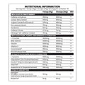 Gorillalpha Ibiza Juice Ultimate Energy Vol 1 Nutrition Facts