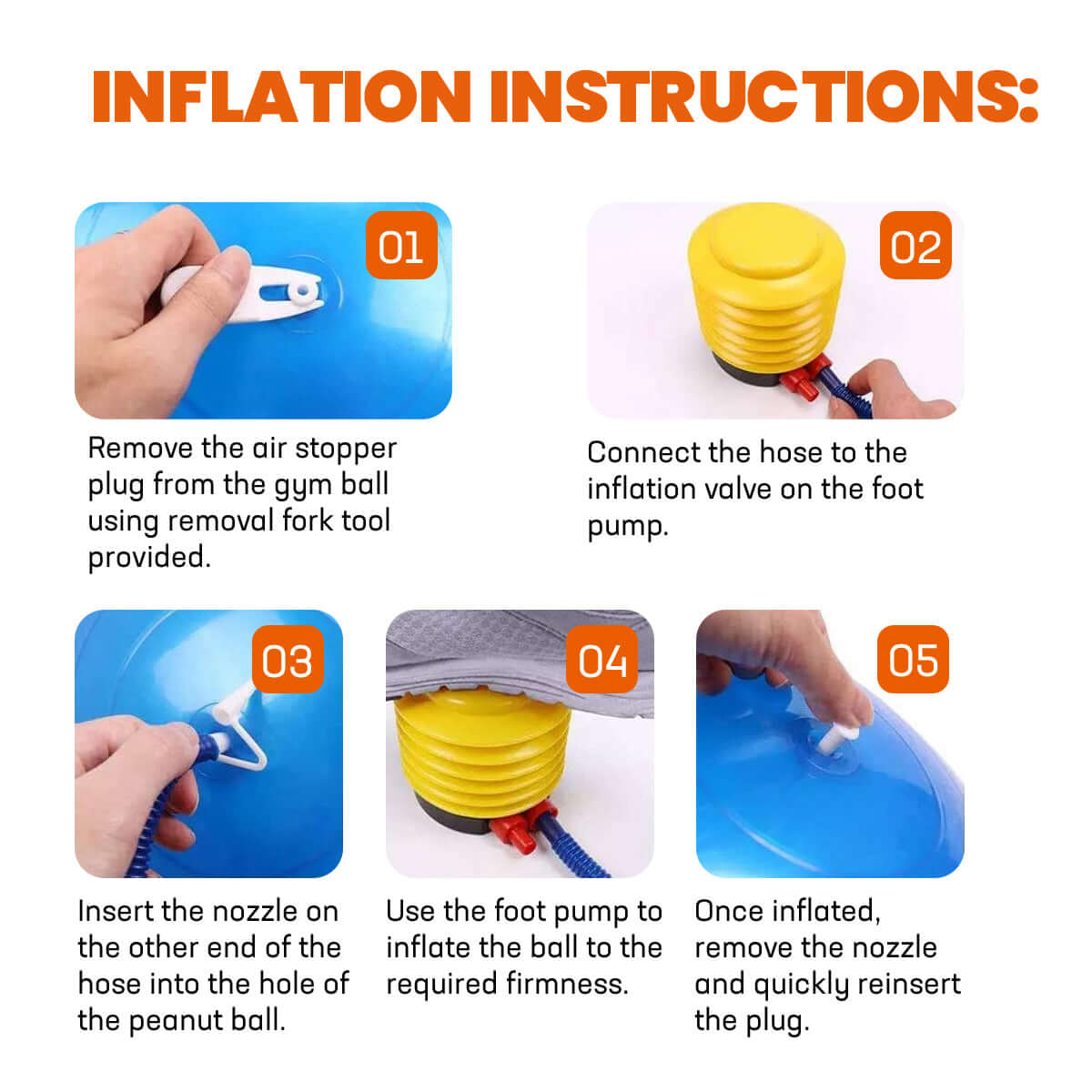 Fortitude Sports Peanut Ball Instructions
