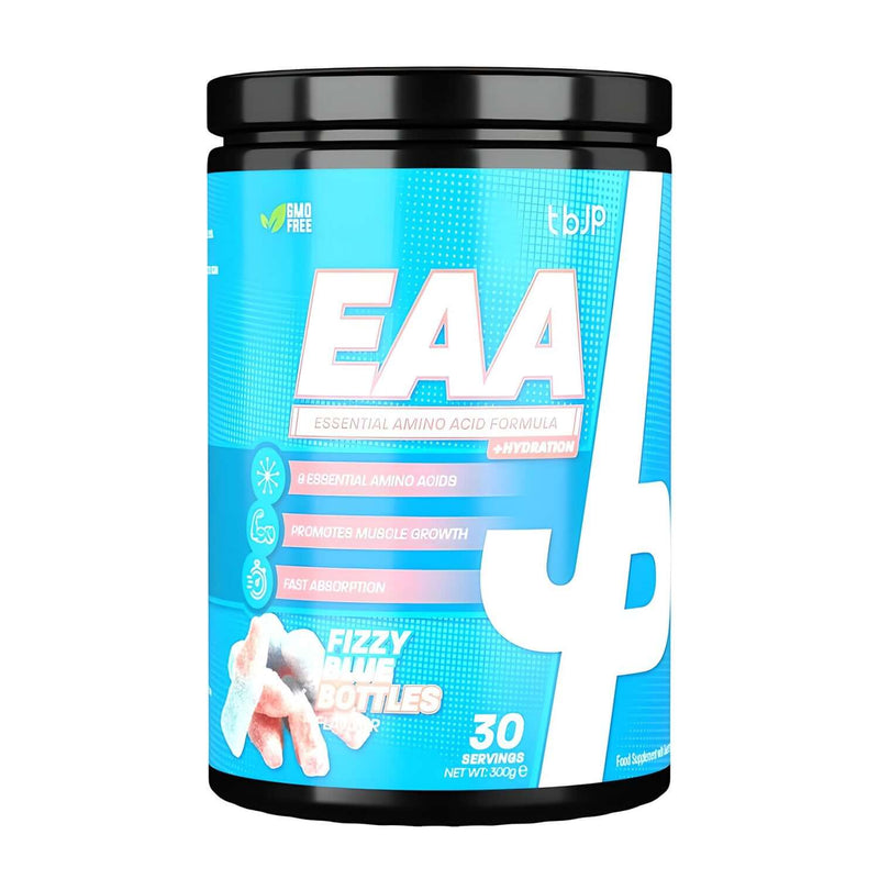Trained By JP EAA+ Hydration Size: 30 Svgs Flavour: Fizzy Blue Bottles