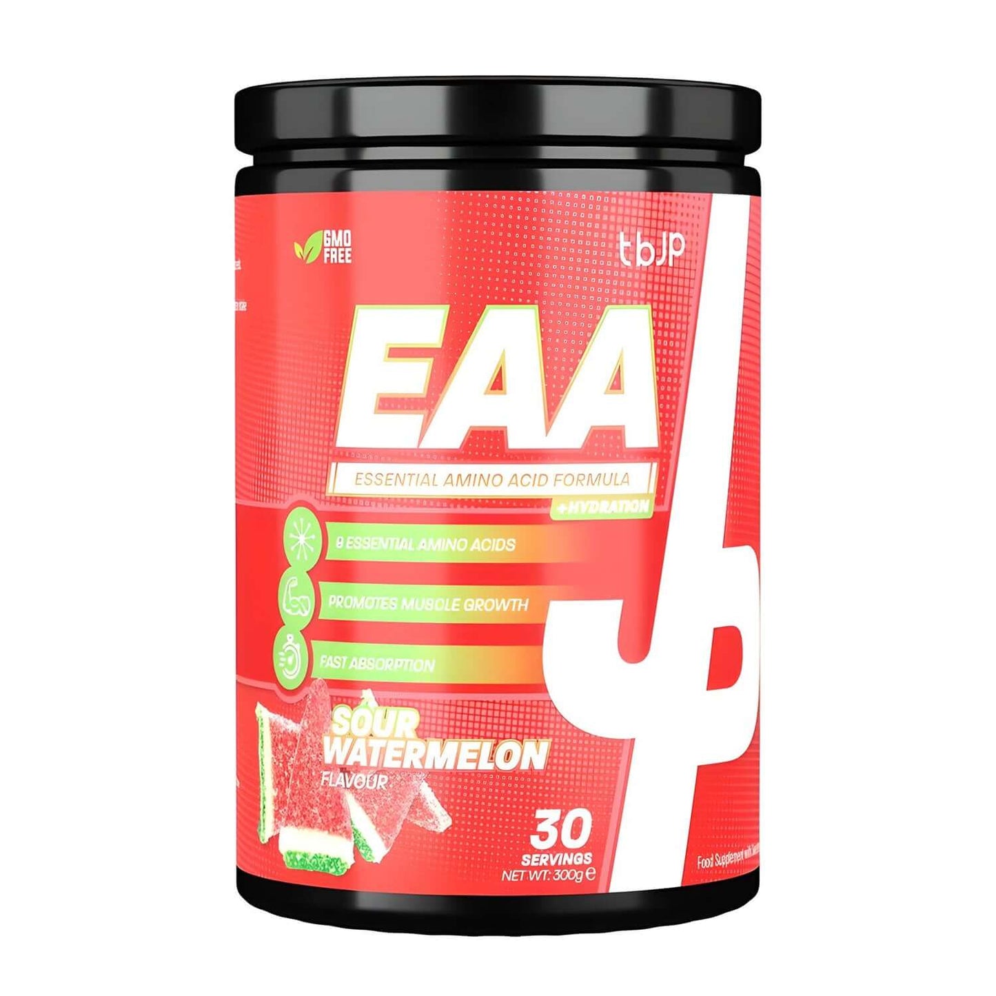 Trained By JP EAA+ Hydration Size: 30 Svgs Flavour: Sour Watermelon